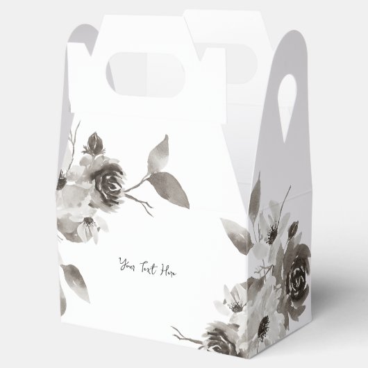 Aangepaste Favor dozen - Sepia Tinten Bedankdoosjes (Geopend)