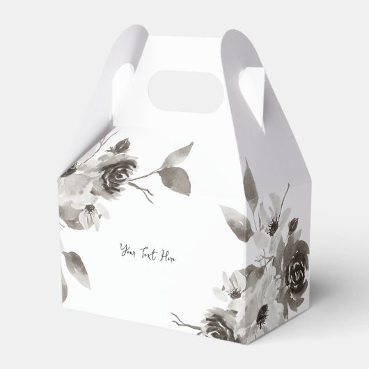 Aangepaste Favor dozen - Sepia Tinten Bedankdoosjes (Voorkant Zijde)