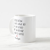 Aangepaste favoriete nicht koffiemok (Voorkant links)