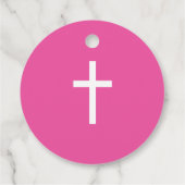 Aangepaste Favorieten Waterverf Bloemen Doop Bedankjes Labels (Achterkant)