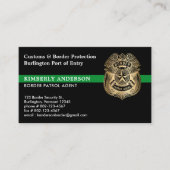 Aangepaste Federale Militaire Grenspatrouille QR C Visitekaartje (Voorkant)