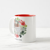 Aangepaste feestdag - Aangepaste foto - Aangepaste Tweekleurige Koffiemok (Voorkant links)