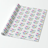 Aangepaste feestdag en feestelijke feestdagen cadeaupapier (Uitgerold)