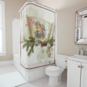 Aangepaste feestdag voor liefdevolle bundeling douchegordijn (In situ)