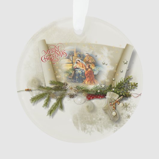 Aangepaste feestdag voor liefdevolle bundeling ornament (voorkant)