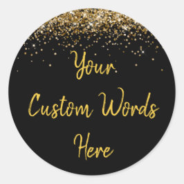 Aangepaste feestdag voor persoonlijke voorkeur ronde sticker