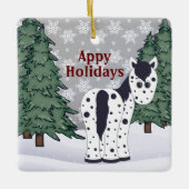 Aangepaste Feestdagen Appaloosa Horse Keramisch Ornament (Voorkant)
