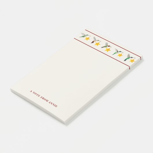 Aangepaste Feestdagen Kolibries Post-it® Notes (Schuin)