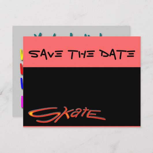 Aangepaste feestdagen save the date (Voorkant / Achterkant)