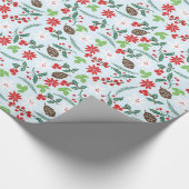 Aangepaste Feestdagen voor modern Retro Chic Patte Cadeaupapier (Hoek)