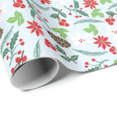 Aangepaste Feestdagen voor modern Retro Chic Patte Cadeaupapier (Rol Hoek)