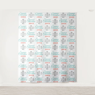 Aangepaste feestelijke achtergrond Step and Repeat Wandkleed