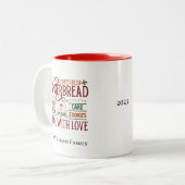 Aangepaste feestelijke Mok (Voorkant links)