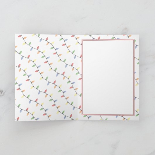 Aangepaste feestelijke partij String Lights Patroo Kaart (Binnen)