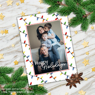 Aangepaste feestelijke partij String Lights Patroo Kaart