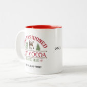 Aangepaste feestelijke warme cacao Mok (Voorkant links)