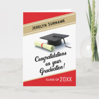 Aangepaste felicitaties diploma kaart
