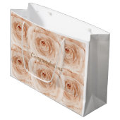 Aangepaste felicitaties waterverfrozen  groot cadeauzakje (Voorkant Gekanteld)