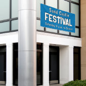 Aangepaste festivalbanner spandoek (Buitenkant Gebouw)