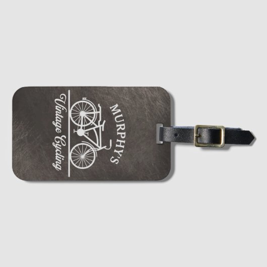 Aangepaste fietscyclus bagagelabel (Voorkant (horizontaal))