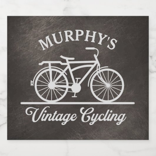 Aangepaste  fietscyclus bier etiket (Enkel label)
