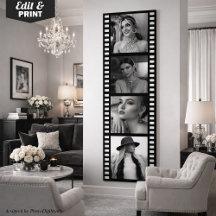Aangepaste filmstrookposter met foto's, Hollywood-