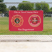 Aangepaste Firemans Cross Outdoorbanner Spandoek (Insitu)