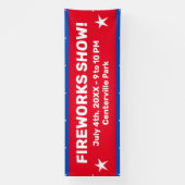 Aangepaste Fireworks Show Banner (Verticaal)