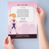 Aangepaste fitness flyer met illustratie (Hand)