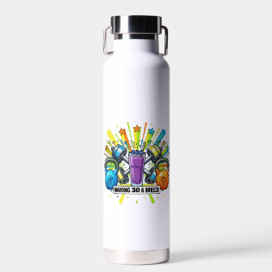 Aangepaste Fitness Smoothie Viering Waterfles