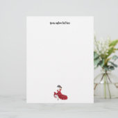 Aangepaste flamenco Dancer Stationery Briefhoofd (Staand voorkant)