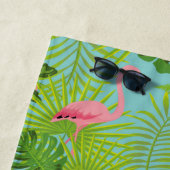 Aangepaste flamingo Beach Towel Strandlaken (In situ)