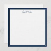 Aangepaste Flat Note Kaart-linnen Notitiekaartje (Voorkant / Achterkant)