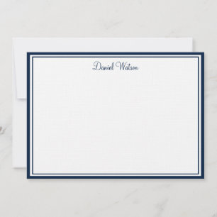 Aangepaste Flat Note Kaart-linnen Notitiekaartje