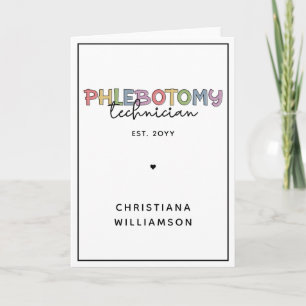 Aangepaste flebotomie-technicus PBT Phlebotomie-te Kaart
