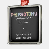 Aangepaste flebotomie-technicus PBT Phlebotomie-te Metalen Ornament (Links)