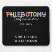 Aangepaste flebotomie-technicus PBT Phlebotomie-te Muismat (Voorkant)