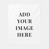 Aangepaste fleece deken Voeg uw foto toe Optionele (Voorkant)