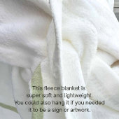 Aangepaste fleece deken Voeg uw foto toe Optionele