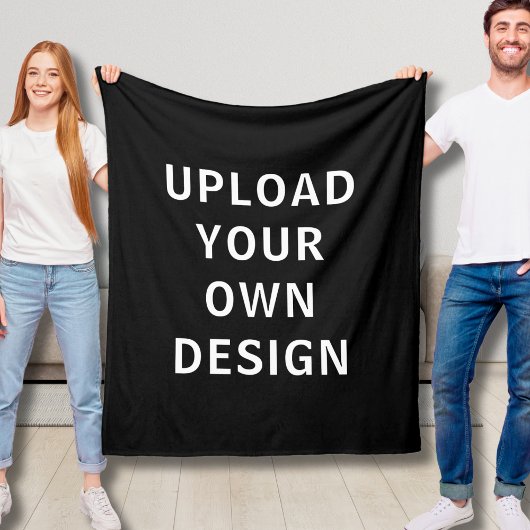 Aangepaste fleece deken Voeg uw foto toe Optionele