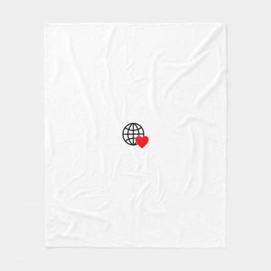 Aangepaste fleece dekens | Foto, Logo en naam (Voorkant)