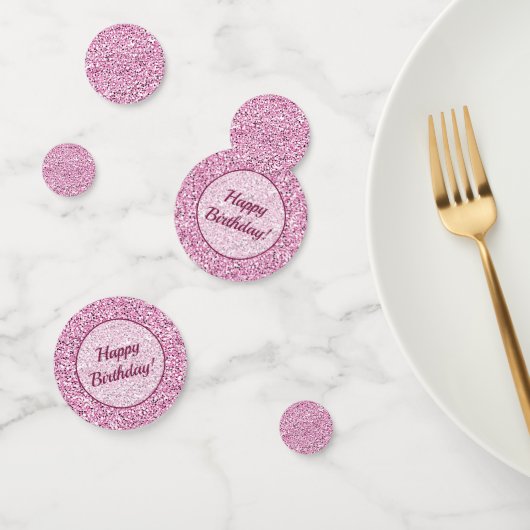 Aangepaste flesjes met fijne zweedse roze glitter confetti (Groep)