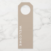 Aangepaste flesneklabels voor de horeca flessenhanger (Voorkant)