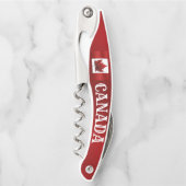 Aangepaste flessenopening Canada Flag Kurkentrekke Kurkentrekker (Voorkant)