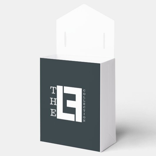 Aangepaste flip-boxes bedankdoosjes (Geopend)