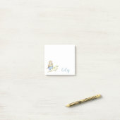 Aangepaste flora van staarten post-it® notes (Op bureau)