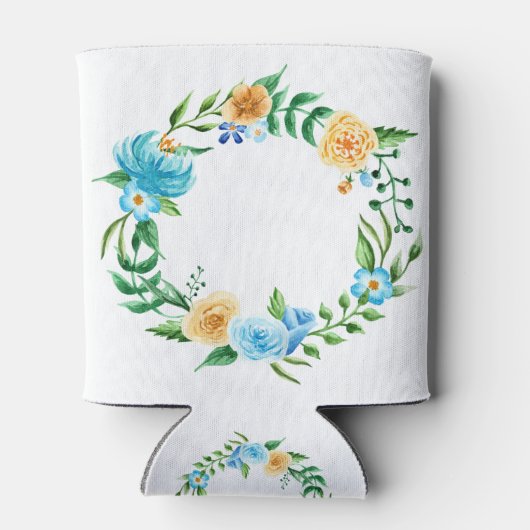 Aangepaste flora Wreath Blikjeskoeler (Achterkant)