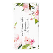 Aangepaste floraal etiket (Voorkant)