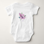 Aangepaste Floral Baby Bodysuit (Achterkant)