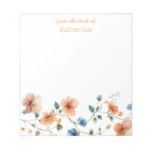 Aangepaste Floral Blocnote (Voorkant)